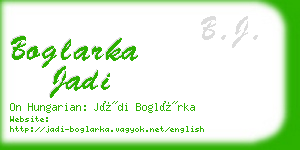 boglarka jadi business card